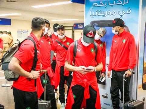 المنتخب المغربي يصل العاصمة نواكشوط (FFRIM(